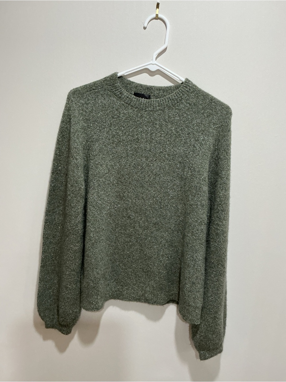 Women’s SOON Crewneck Sweater in Olive Green size medium made in Italy